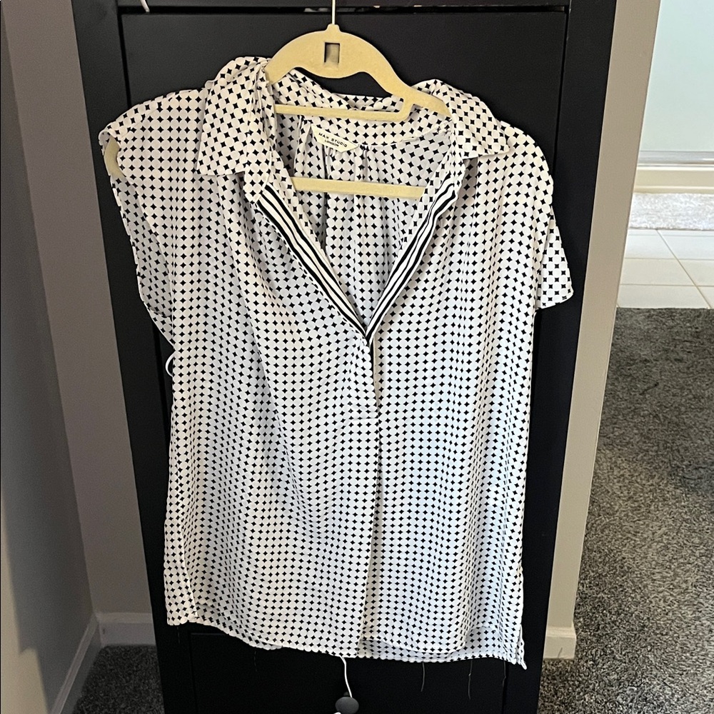 Diamond Polka Dot Women's Top large max studio